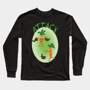 Easter zombie attack Long Sleeve T-Shirt